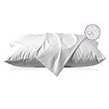 SHERWOOD Comfort Pillow Protectors - 100% Waterproof, Hypoallergenic Pillow Covers - Breathable & Noiseless Pillow Cover Encasement with Zipper - Premium Soft - Set of 2 - Travel 13" x 18"