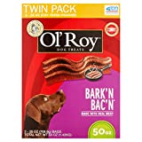 Ol' Roy Bark'n Bac'n Dog Treats, (Bark'n Bac'n, 50-Ounce)