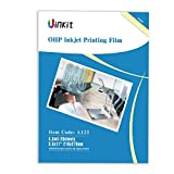 OHP Film Overhead Projector Film single side coated film - 8.5x11" For Inkjet Printer only Film 20 Sheets Uinkit
