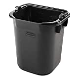 Rubbermaid Commercial Executive Series Pail, 5-quart, Black, Cleaning Pail, Plastic Pail