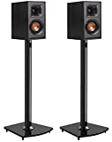 Surround Sound Speaker Stands 26 Inch Holds Satellite & Bookshelf Speakers up to 22lbs (i.e. Polk, Yamaha, Edifier, Bose, Klipsch, Sonos and Samsung) Floor Speaker Mount with Cable Management Pair