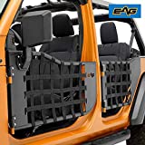 EAG Matrix Tubular Door Set with Side View Mirror Pair Fit for 2018-2021 Wrangler JL 4 Door Only