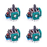 RGEEK 4Pack 3D Analog Stick Joystick Replacement for Playstion 4 PS4 Controller