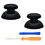 eXtremeRate Black Replacement Thumbsticks for Playstation 5 Controller, for PS5 Controller Analog Stick, Custom Joystick for PS4 All Model Controller