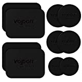 Metal Plate for Phone Magnet, 10 Pack Volport MagicPlate with 3M Adhesive Replacement for Magnetic Phone Car Mount Holder & Cradle & Stand ( Vent / CD / Windshield / Dashboard ) - Rectangle and Round