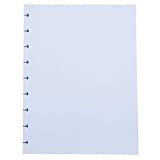 Discette Mid Size Refill Paper, 7 X 9.25, Dot Grid, 120gsm, For 9 Discs Discbound Notebook and Journal, White, 130 Sheets, 260 Pages