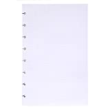 Discette Junior Size Refill Paper, 5.5 X 8.5, Dot Grid, 120gsm, For 8 Discs Discbound Notebook and Journal, White, 200 Sheets, 400 Pages