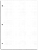 Pure Dot Grid Premium Heavyweight Letter 3 Hole Punched Notebook Paper (40 Sheets)