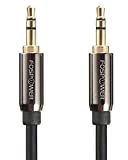 FosPower Audio Cable (15 FT), Stereo Audio 3.5mm Auxiliary Short Cord Male to Male Aux Cable for Car, Apple iPhone, iPod, iPad, Samsung Galaxy, HTC, LG, Google Pixel, Tablet & More