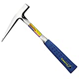 ESTWING Rock Pick - 13 oz Geological Hammer with Smooth Face & Shock Reduction Grip - E3-13P