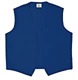 Unisex Vest No Pocket No Buttons– Made in The USA - Royal Blue, XX-Large