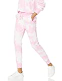 Amazon Essentials Women's Relaxed Fit Fleece Jogger Sweatpant, Light Pink, Tie Dye, Medium