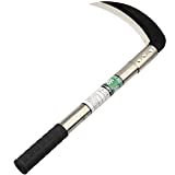 Zelin Grass Sickle,Clearing Sickle,Manganese Steel Blade/Stainless Steel Handle Hand held Sickle Tool,Professional Clearing Vines and Weeds Tools