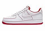 Nike Men's Air Force 1 Low '07"Contrast Stitch White University Red, White/University Red/White, 11