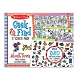 Melissa & Doug Seek and Find Sticker Pad – Around Town (400+ Stickers, 14 Scenes to Color)