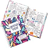 Gratitude Finder 52 Week Non-Dated Journal for Women, Teens & Girls with 165 Hand-Illustrated Stickers (Island Bloom)