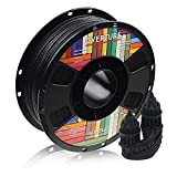 OVERTURE PLA Matte Filament 1.75mm, Matte PLA Roll 1kg Spool (2.2lbs), Dimensional Accuracy +/- 0.05 mm, Fit Most FDM Printer (Black)