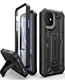 ArmadilloTek Vanguard Case Compatible with iPhone 11 (6.1 inches) Military Grade Full-Body Rugged with Kickstand and Built-in Screen Protector - Black