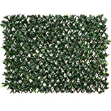 DOEWORKS Expandable Fence Privacy Screen for Balcony Patio Outdoor, Faux Ivy Fencing Panel for Backdrop Garden Backyard Home Decorations - 1PACK