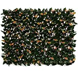 DOEWORKS Expandable Fence Privacy Screen for Balcony Patio Outdoor, 1PC Faux Ivy Fencing Panel for Backdrop Garden Backyard Home Decorations