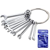 SPEEDWOX Small Metric Wrenches Set 10 Pcs 4mm-11mm Mini Combination Open and Box End Wrench Set Ignition Wrench Set Mini Spanner Set with Portable Storage Pouch