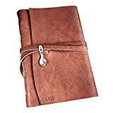 Personalized Blank Rust Leather Recipe Book to Write in | You choose Paper | Choose a Refillable or Hand Sewn Recipe Book | 4 Sizes Available