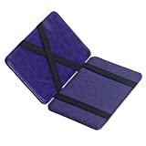 CKLT Men's Fashion Magic Money Clip Leather Minimalistic Slim Wallet Purple