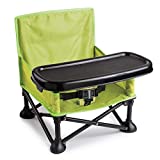 Summer Infant Pop 'N Sit Portable Booster Chair Seat for Indoor Outdoor Use, Fast Easy and Compact Fold, Green