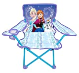 Jakks Pacific Frozen Camp Chair for Kids, Portable Camping Fold N Go Chair with Carry Bag, Frozen Sparkle Like Magic (47939)