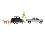 Big Country Toys Deer Hunting Set - 1:20 Scale - Ford F250 - Polaris Ranger - ATV Trailer - Accessory Pack - 9 Piece Toy Set