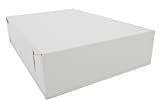 Southern Champion Tray 1035 Premium Clay Coated Kraft Paperboard White Non-Window Sheet Cake and Utility Box, 19" Length x 14" Width x 5" Height (Case of 50)