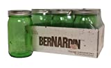 Ball Jar 'Modern Design' Bernardin Mason Jars with Wide Mouth Quart, 6 Pack, 32 oz, Green