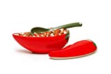 Prepworks by Progressive Salsa Bowl with Spoon - Great for Homemade Salsa and Pico De Gallo, Dips, Party foods, Condiments, Sauces and Toppings