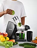 JOYOUNG Juicer Machines with Upgraded Ceramic Auger Masticating Juicer up to 90% Juice Yield, Slow Juicer 3 inches Large Feed Chute BPA Free Easy to Clean