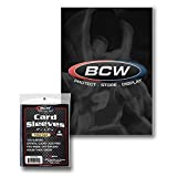 BCW 1-SSLV-Thick Thick Card Soft Sleeves for Sports and Non-Sports