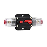 STETION Car Audio 100 Amp Resettable Fuse Circuit Breaker Car Protect for Audio System Fuse 12-24V DC for Car Audio Amps Overload Protection Fuse (100A)