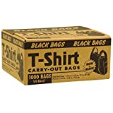 Black T-Shirt Carryout Bags (1,000 ct.) by Poly-America