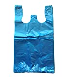 RG Large Plastic Grocery T-shirts Carry-out Bag Blue Unprinted 12 X 6 X 21 (1000)
