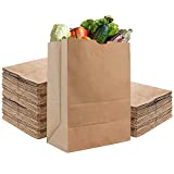 Stock Your Home 52 Lb Kraft Brown Paper Bags (100 Count) - Kraft Brown Paper Grocery Bags Bulk - Large Paper Bags for Grocery Shopping