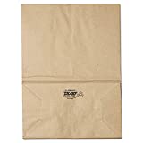 General SK1657 1/6 BBL Paper Grocery Bag, 57lb Kraft, Standard 12 x 7 x 17, 500 bags