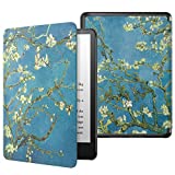 MoKo Case for 6.8" Kindle Paperwhite (11th Generation-2021) and Kindle Paperwhite Signature Edition, Light Shell Cover with Auto Wake/Sleep for Kindle Paperwhite 2021 E-Reader, Almond Blossom