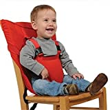 Monvecle Baby Portable Travel Chair Booster Safety Seat Cover Infant Harness Washable Sack Red