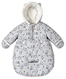 LONDON FOG Newborn Infant Baby Girl Boy Puffer Carbag Pram Bag Snowsuit Bunting - Grey (0/6 Months)