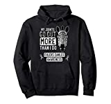 My Joints Go Out Ehlers-Danlos Syndrome EDS Awareness Zebra Pullover Hoodie