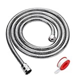 Blissland Shower Hose, 79 Inches Extra Long Stainless Steel Handheld Shower Head Hose with Brass Insert and Nut - Durable and Flexible(Chrome)