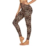 GAYHAY High Waisted Leggings for Women - Soft Opaque Slim Tummy Control Printed Pants for Running Cycling Yoga