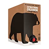 Wandering Bear Extra Strong Organic Cold Brew Coffee On Tap, Straight Black, 96 fl oz - Smooth, Unsweetened, Shelf-Stable, and Ready to Drink