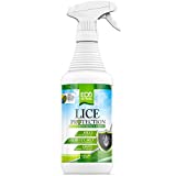 Eco Defense USDA Biobased Lice Spray for Furniture, Bedding, and Home - Natural Extra Strength Treatment Kills Head Lice, Eggs and Super Lice - Family Friendly Lice Killer - Keeps Home Free of Lice