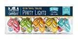 Camco Life is Better at The Campsite LED Party Lights - Includes an 8-Foot Stand with (10) Lights - Features Retro Travel Trailers (42652)