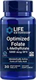 High Potency Optimized Folate 5000 mcg, 30 Vegetarian Tablets-Pack-2